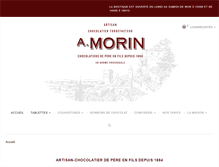 Tablet Screenshot of chocolaterie-morin.com